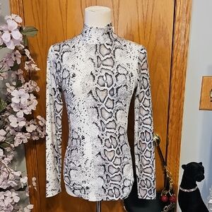 French Connection BNWT Snake Print Top